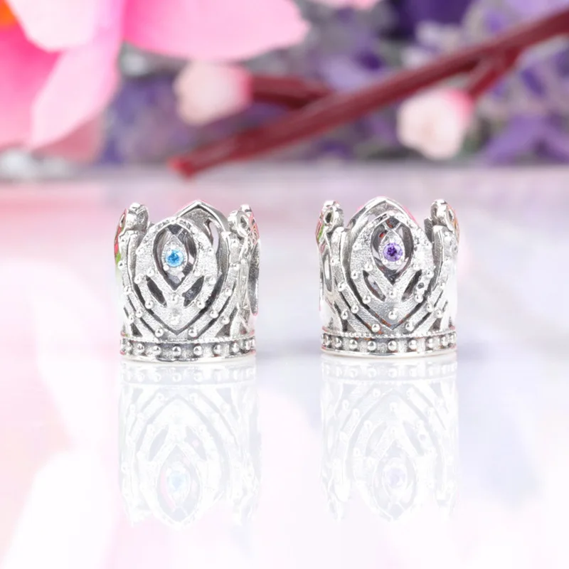 

2019 Hot S 925 Sterling Silver Noble Crown Beads Fits Charm Bracelet DIY Women Trendy Jewelry Party Lover Wife Gift