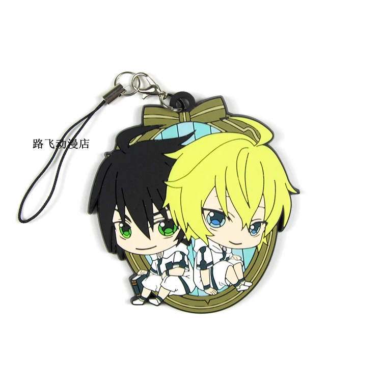 Резиновый брелок Серафим из аниме Аниме Yuichiro Hyakuya Hiiragi Shinoa Yoichi Saotome Shiho Kimizuki