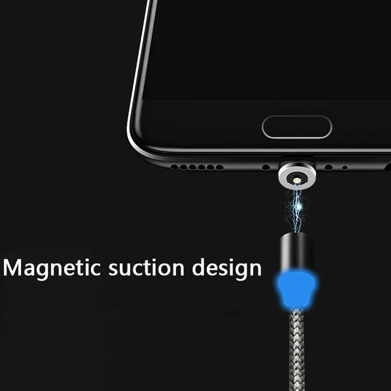 Магнитный кабель Micro USB Rovtop 1 м адаптер зарядного устройства для зарядки type C IPhone 6 6s