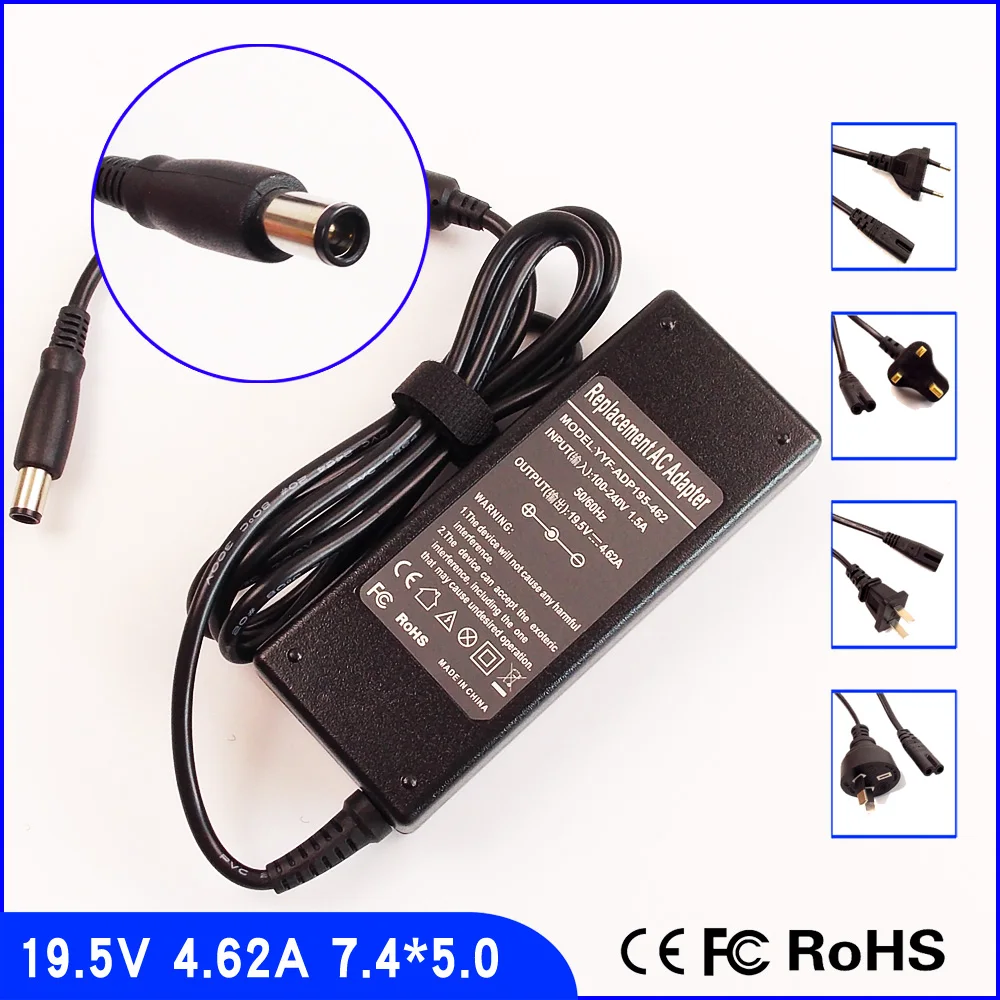 Зарядное устройство для ноутбука Dell 0HOW77 19 5 в 71615 А PA190002d2 0W6KV AD90195D NN236 DA90PM111 LA90PM111 Y4M8K