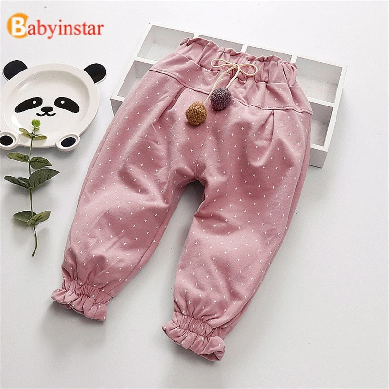 Babyinstar Baby Girls Pants Kids Girls Trousers Children Star Print Pencil Pants Toddler Pants Baby Girls Clothing Kids Pants