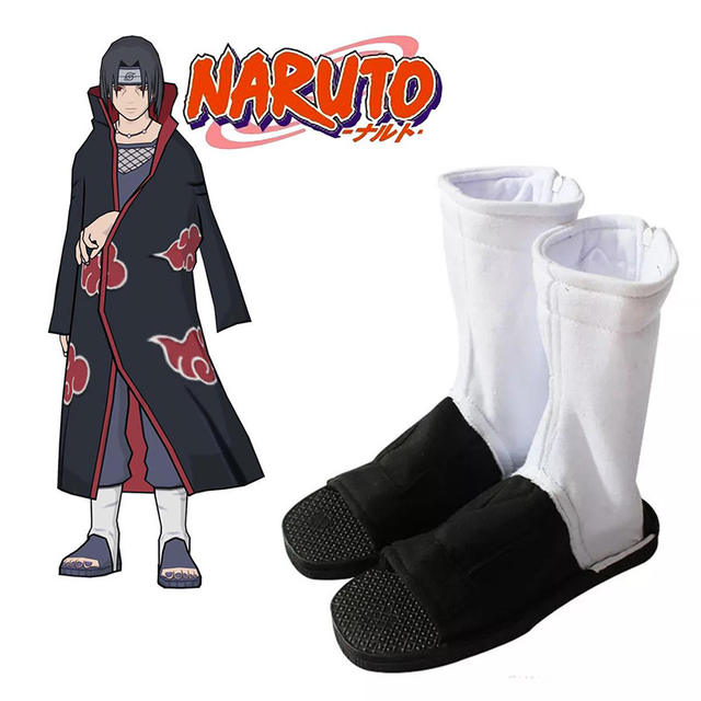 Anime Naruto Cosplay Shoes Akatsuki Nanja Cotton Shoes Boots Cosplay Props
