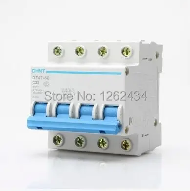 

CHNT 4P 20A DZ47-C63 Circuit breaker Air switch MCB