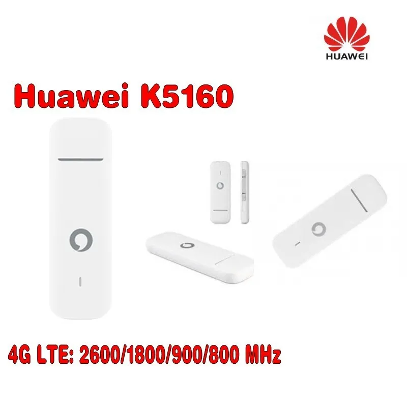 Разблокированный Huawei Vodafone K5160 с антенной 4G LTE Dongle мобильный широкополосный USB модемы 4G lte-модем модем