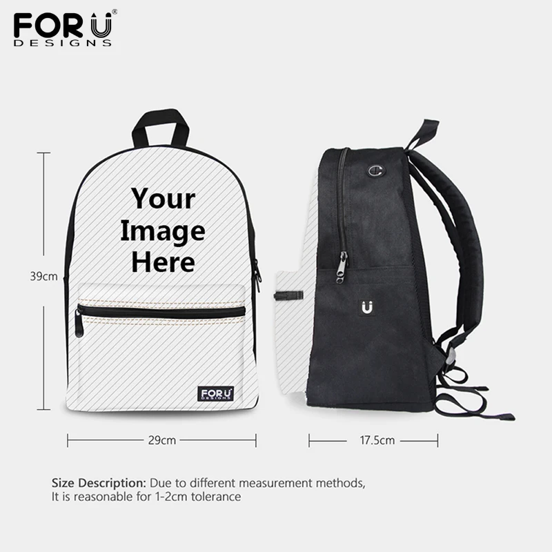 Школьный ранец FORUDESIGNS для женщин сумка на плечо с 3D рисунком бабочек и животных
