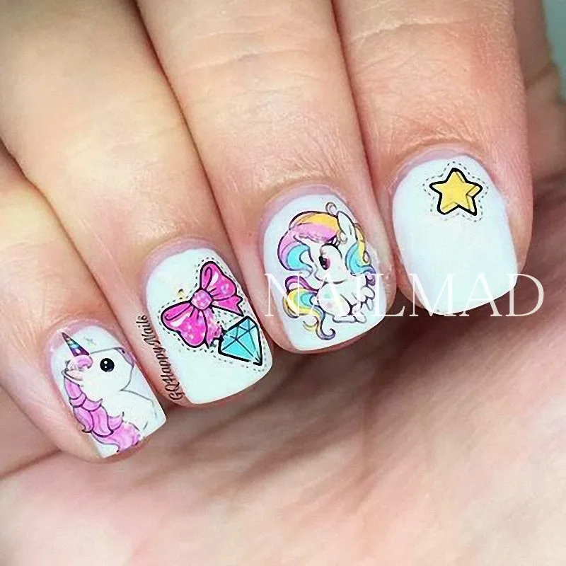 1 Sheet Fantasy Unicorn Nail Water Decals Rainbow Horse Unicorn Nail 1 sheet Fantasy Unicorn Nail Water Decals Rainbow Horse Unicorn Nail Art Transfer Sticker Tattoo Decals-in Stickers & Decals from Beauty & Health on ... - 1 Sheet Fantasy Unicorn Nail Water Decals Rainbow Horse Unicorn Nail