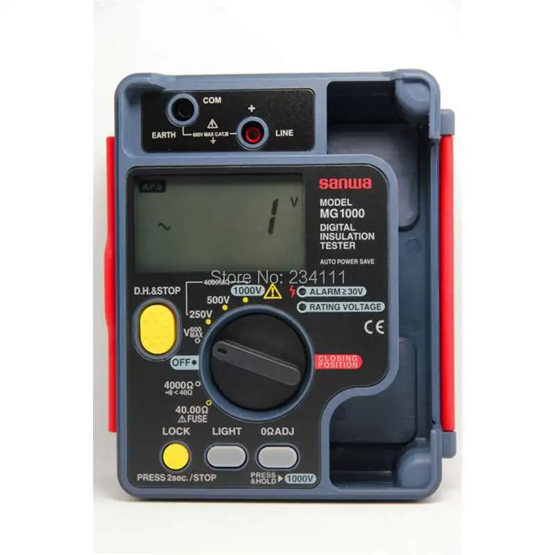 Sanwa MG1000 digital insulation resistance tester, megger, DC1000V