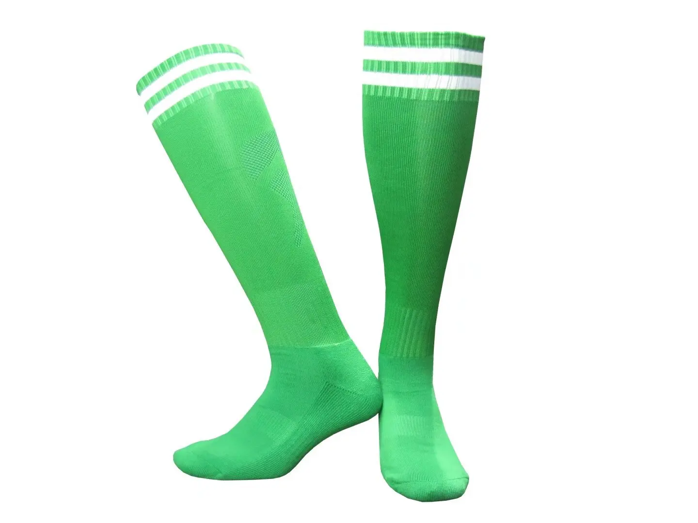 Детские тонкие футбольные носки на сезон весна-лето полиэстер хлопок Дети Девочка выше колена три полосы открытый Футбол носки для