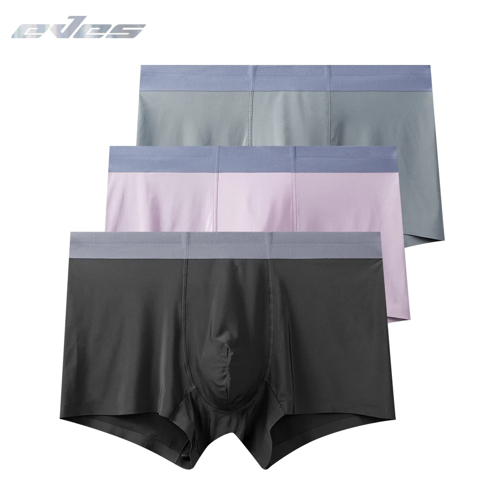 EVES Cooling Dry Fit Мужское нижнее белье боксеры 2 шт. мужские шорты удобные трусы дышащие