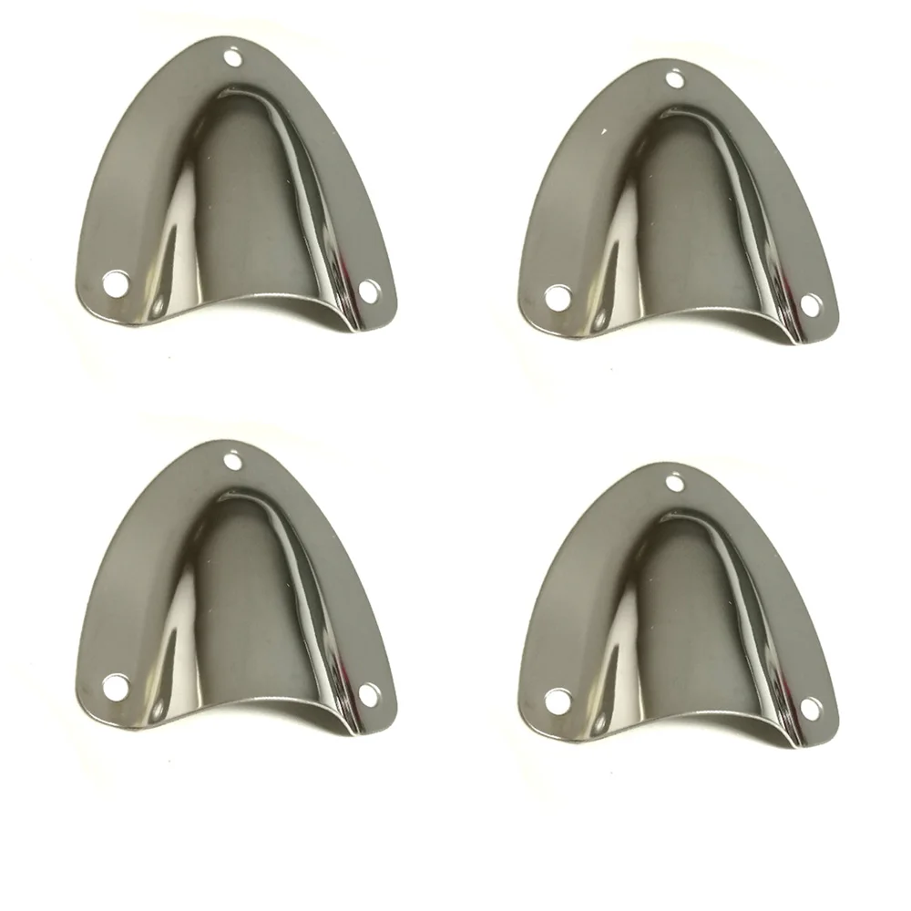 Marine Boat Stainless Steel Midget Clam Shell Vent Hose Cable Wire Cover Clam Shell Vent Cover Inflatable Boat Yacht - Цвет: 4PC