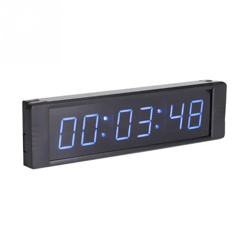 US Plug Timer Programmable LED Remote Wall Clock Prscise Timer Stopwatch for Fitness Training 100V-240V Tool