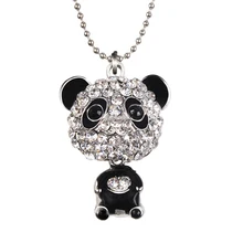 Женское Модное Длинное Ожерелье Милая подвеска панды