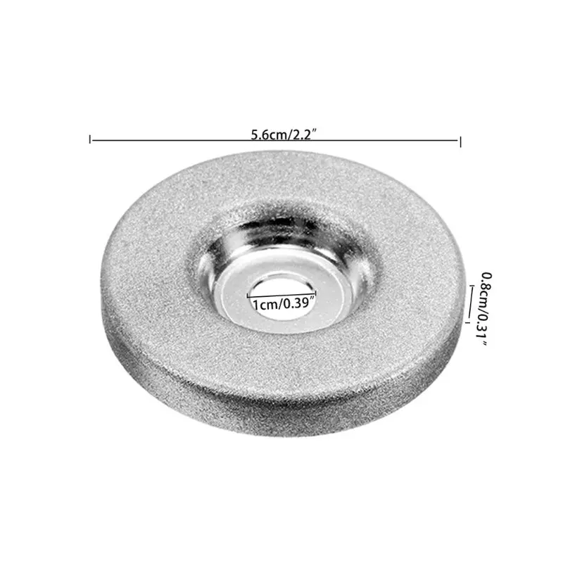 1 шт. 56 мм 180/360 Грит алмазный шлифовальный круг шлифовальные станки для ножей, угол резки роторный инструмент колеса