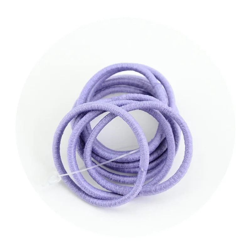 12 цветов, ювелирное изделие, высокоэластичная Резиновая лента, заколка-кольцо для волос, веревка, сделай сам, ручное украшение, запчасти, аксессуары, монохромный 694 - Цвет: 25 purple