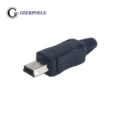 10 шт./лот USB Мужской 5 булавки с оболочкой инструменты для наращивания волос пластик в виде ракушки Micro USB разъем Jack хвост разъем мини Sockect терминалы