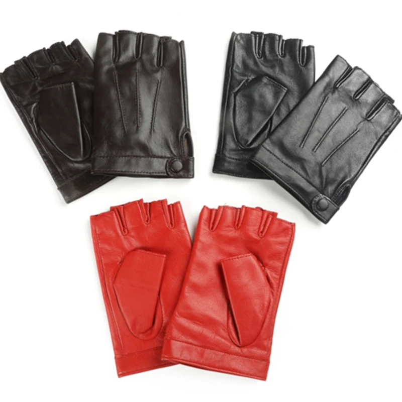 Kursheuel Аутентичные мужские перчатки без пальцев для вождения без пальцев 3 линии AM009