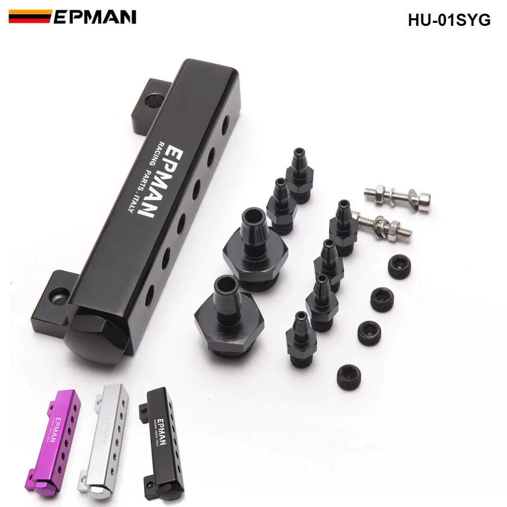

Racing 6-Port Vacuum manifold kits Silver Purple Black HU-01SYG
