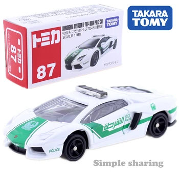 

TOMICA NO. 87 LAMBORGHINI AVENTADOR LP 700-4 DUBAI POLICE CAR 1:68 Takara Tomy AUTO CAR Motors vehicle Diecast metal model TOYS