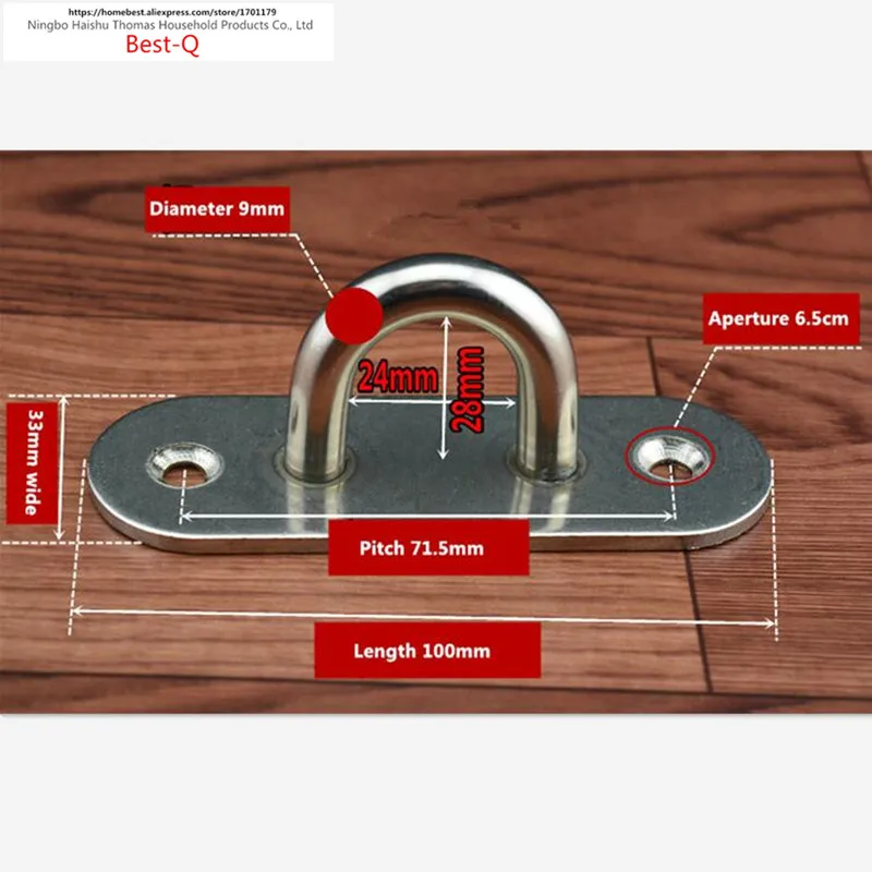 Free shipping Super strong stainless steel wall hook Ceiling fan