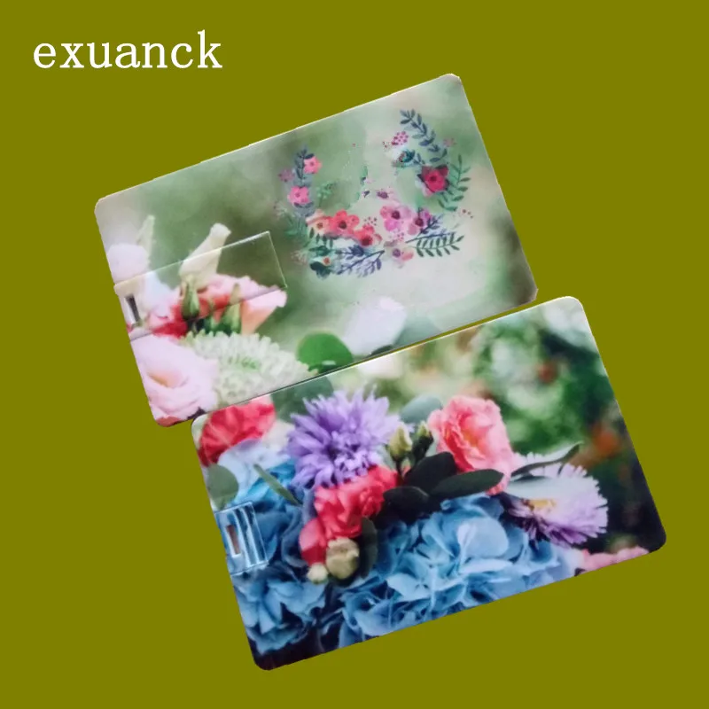 

exuanck Custom LOGO Bank card pendrive Credit Card USB Flash drive pen drive memory disk 4GB 8GB 16GB 32gb (10pcs free logo)