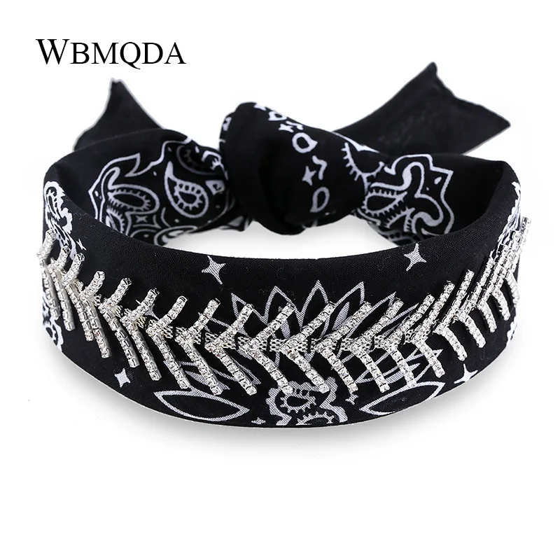 

2018 Fashion Clothing With Super Flash Full White Crystal Printing Scarf Choker Necklace Chain Clasp Short Necklace For Women