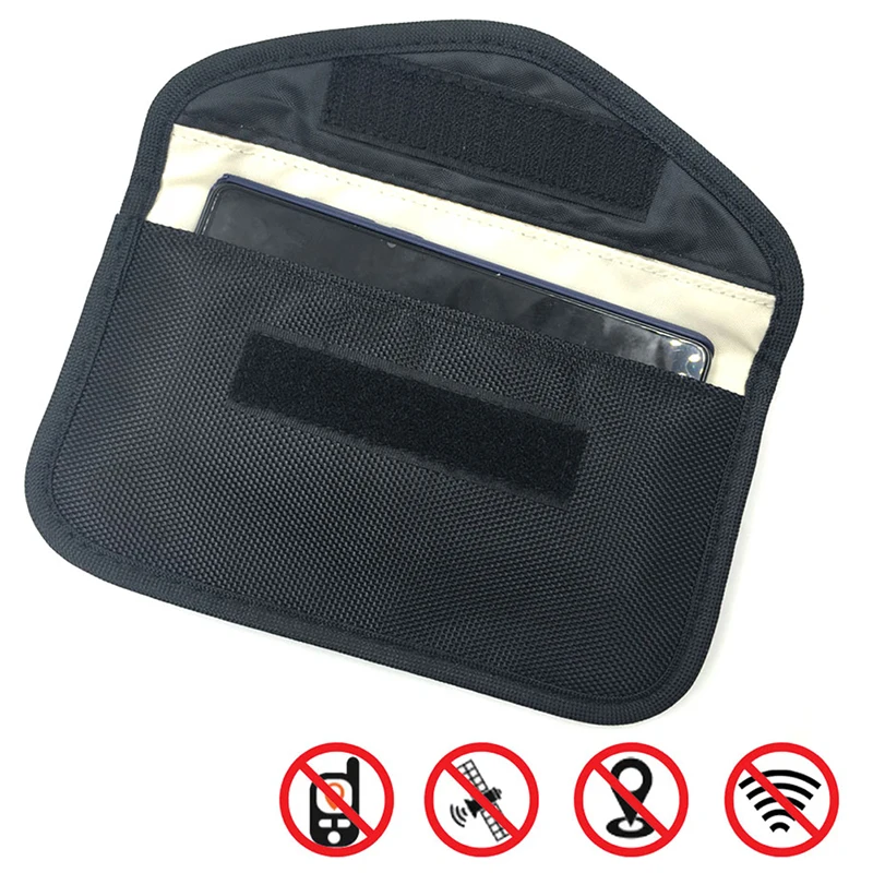 1pc ID tarjeta RFID bloqueador teléfono móvil FOB señal bloqueando bolsa protectora caso para coche tarjeta