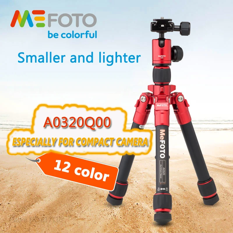 MeFOTO A0320Q00 Aluminum Tripod Portable Tripods For Compact Camera