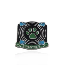 

Anime Miraculous Ladybug Black Cat Green Paw Personality charm Enamel brooch high quality boy gril Movie Cosplay Jewelry