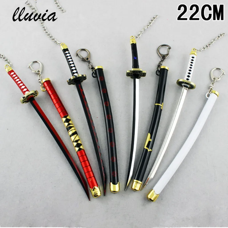 Weapon model One Piece Roronoa Zoro Katana Sword 22 cm Keychain One