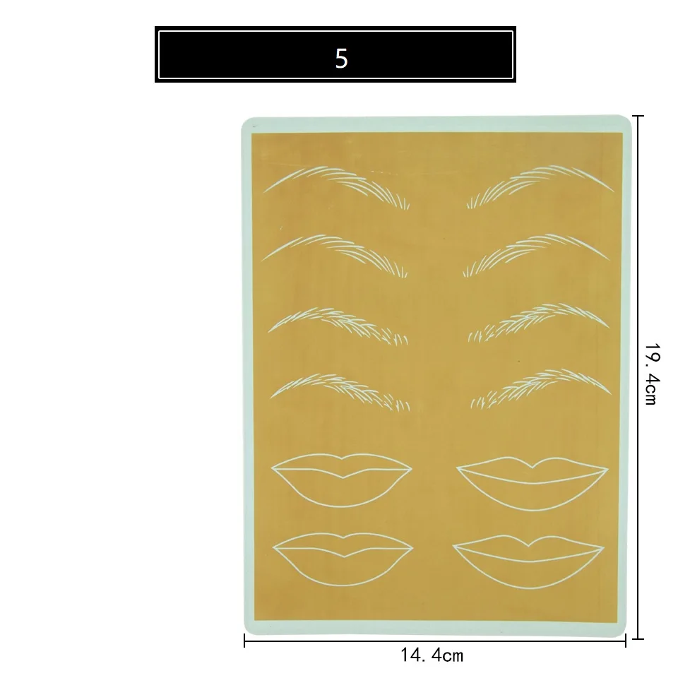 Татуировка практика кожи бровей практика кожи новые татуировки бровей Губы 3D чистый силикон практика кожи татуировки Поставки - Цвет: 5