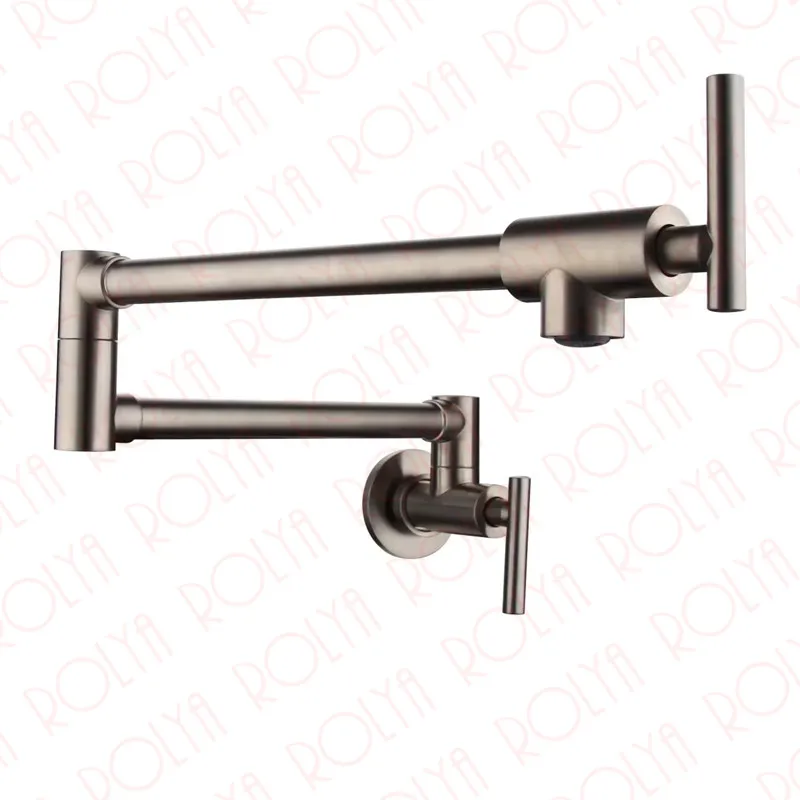 Single Cold Pot Filler Tap Wall Mounted Kitchen Faucet Chrome Nickel Brushed / Alba Black 2016 Wholesale New Arrival