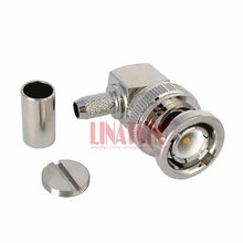 10 шт по выгодной цене RF rg142 rg141 lmr195 rg58 кабель BNC разъем под прямым углом BNC штепсельный разъем
