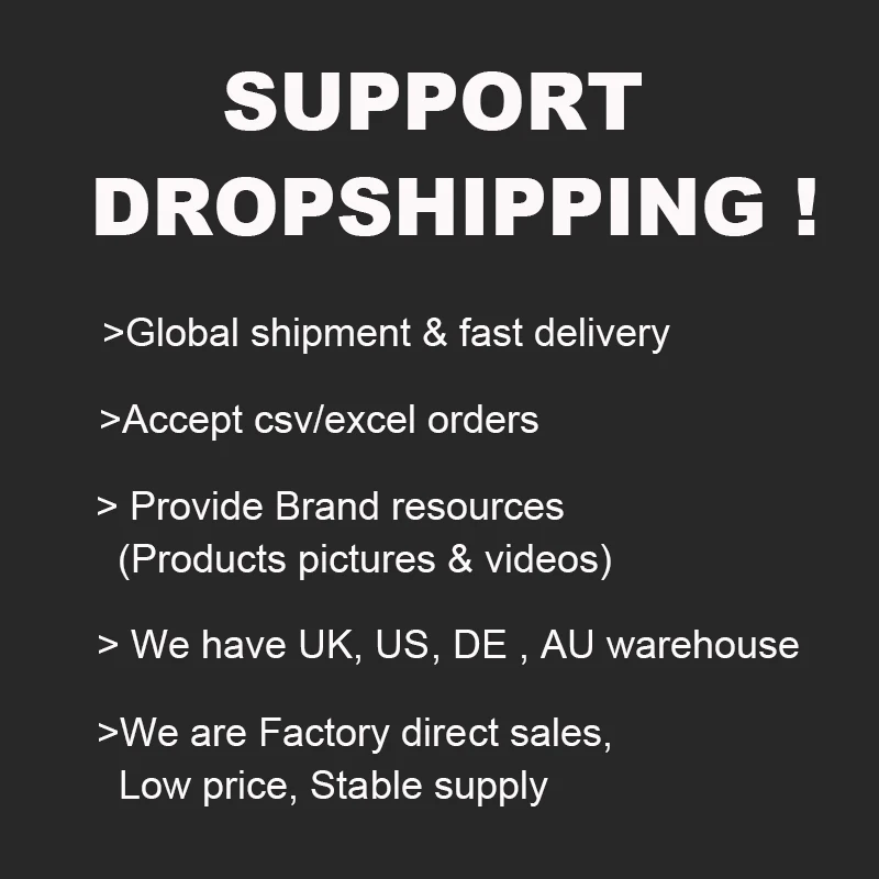 

We support dropshipping, Looking forward to work with you, We will give you best support.