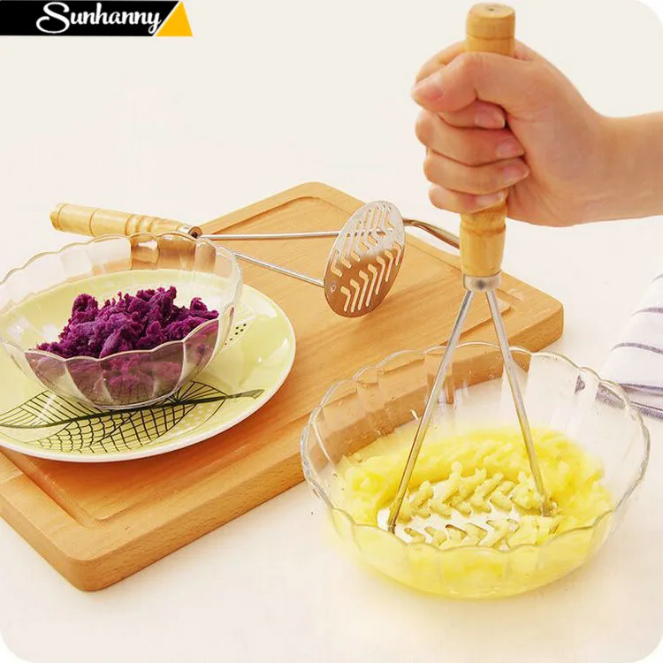 Sunhanny Stainless Steel Potato Masher Potato Crusher Fruit and