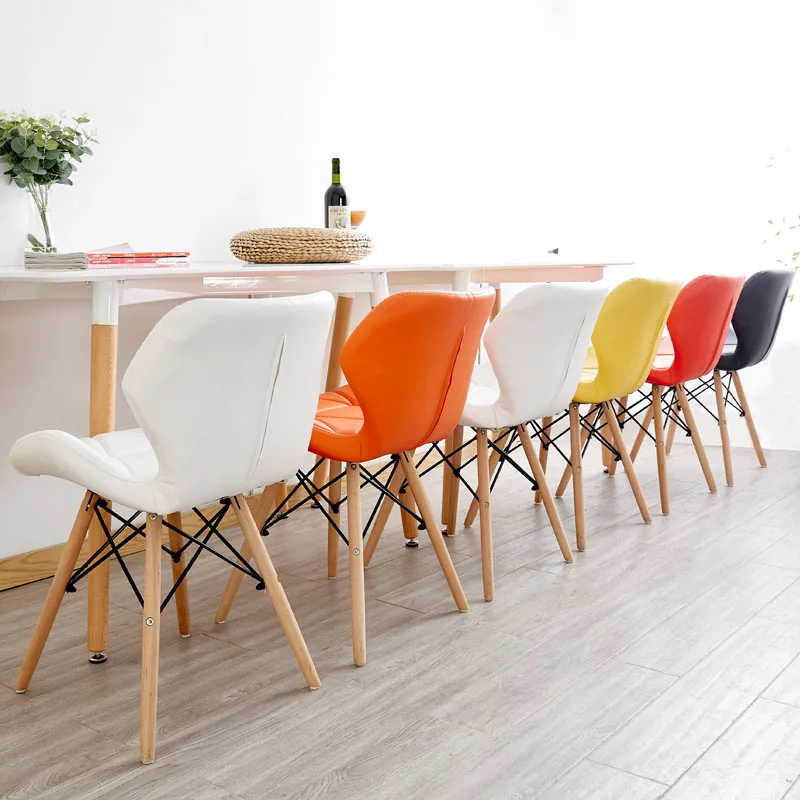 Скандинавский INS стул для ресторанной мебели столовая современная Pu Китай Железный Стул Деревянная Кухня обеденные стулья для столовой s диван