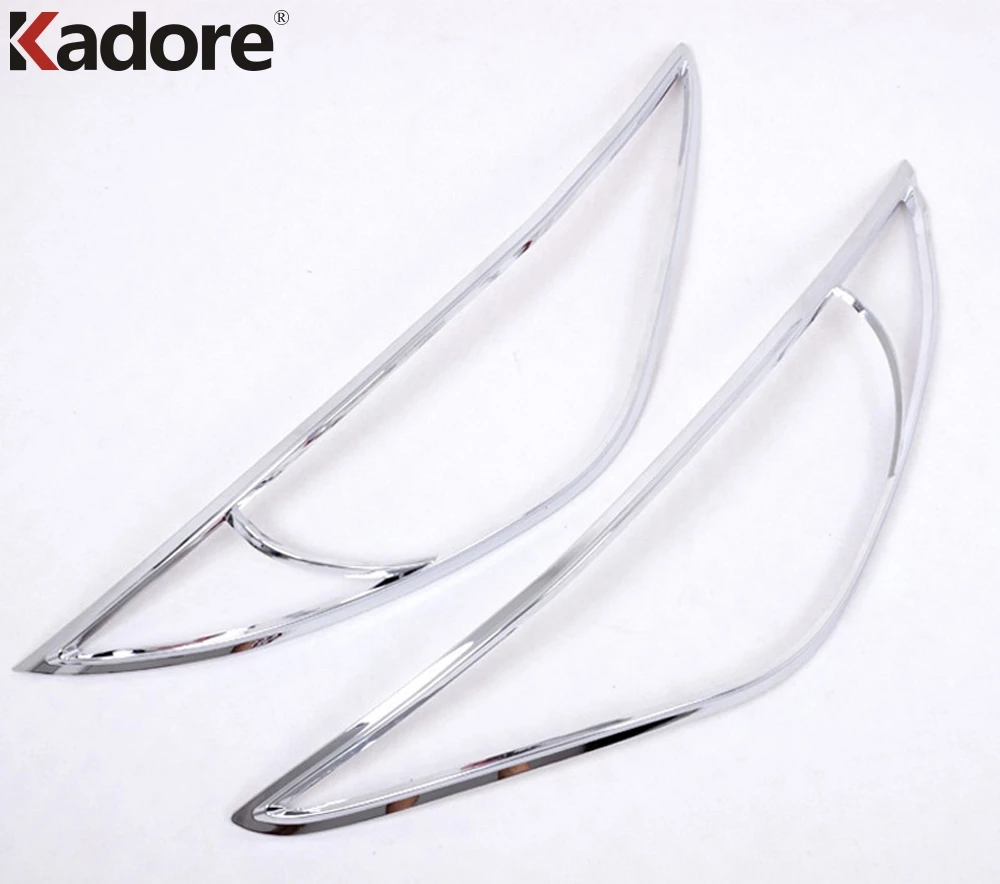 

For Hyundai Sonata i45 2011 2012 2013 2014 ABS Chrome Front Light Lamp Cover Trim Headlight Hoods Protector Car Styling