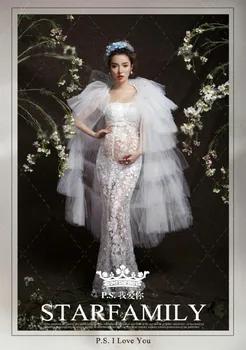

Pregnant Women Elegant Fancy Photo Shoot Studio Clothing Maternity dresses Maternity Photography Props Long Dress H450