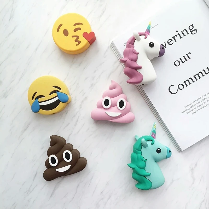 

Hot Sale Power Bank Emoji Kiss Smile Little Devil Unicorn Cartoon Portable Charger 2600mAh External Battery For Mobile Phone