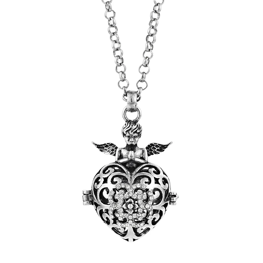 6 design Mexico Chime Angel Ball Caller Locket Necklace Vintage Pregnancy Necklace dropshipping VA-097 - Окраска металла: va-097-b