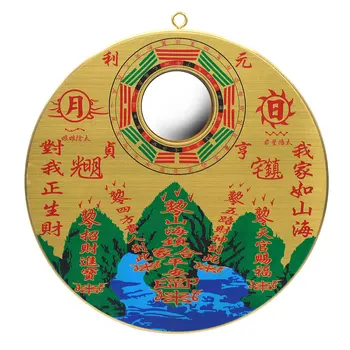 

Circular Doorway Wall Hang Screen Feng Shui ShanHai Home-guarding Eight Diagrams Convex Bagua Copper Mirror A Thriving Business
