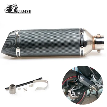 

36-51MM Modified Motorcycle Exhaust Pipe Muffler for Exhaust Moto escape Universal For kawasaki For Buell Aprilia Tuono V4 R