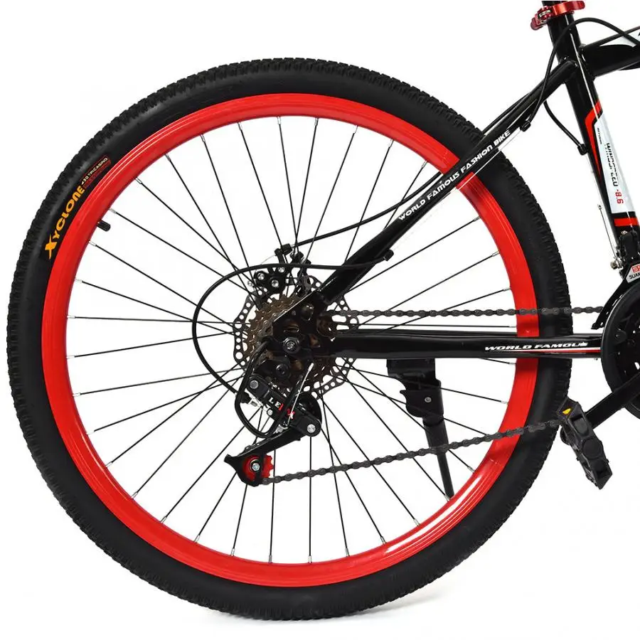 Cheap 26inch Adults Teenagers Mountain Road Bike 21 Speed Dual Disc Brake Bicycle Damping Bike Double Shock Absorption Bike 12