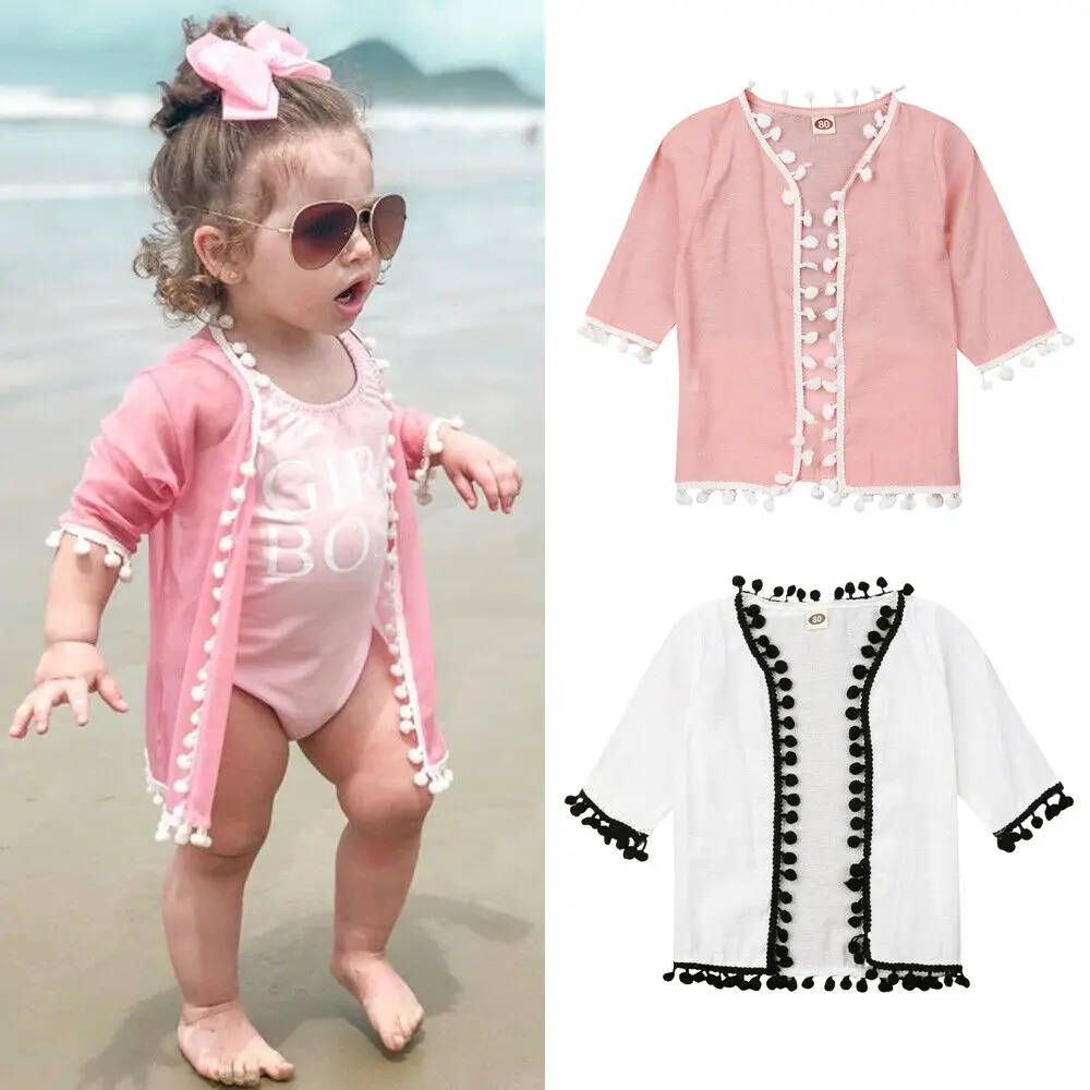 

New Kids Baby Girls Sun Protective UV Summer Casual Outwear Beach Clothes