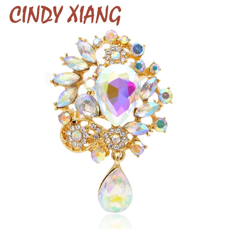 

Hot Sale High Quality Zinc Alloy and Silver Plated Brooches for Women Fashion Jewelry Pins with Big Shiny Crystal Wholesale