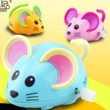 Детские развивающие игрушки с героями мультфильмов на заводные на цепочке маленькие животные с мышкой