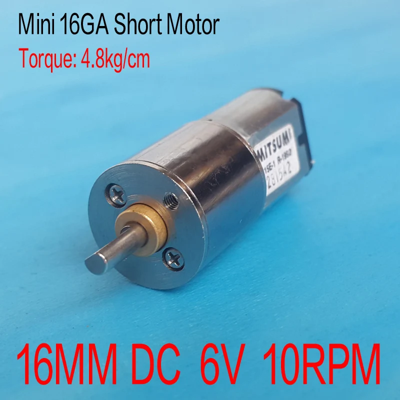 16MM 3V 10RPM Torque Gear Box Motor New