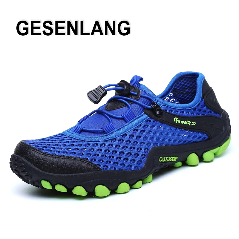 

Men's Sneakers Sports Running Shoes Breathable Mesh Quick Dry Light Sneakers For Men Anti-Skid Walking Tourism Outdoor Shoes New
