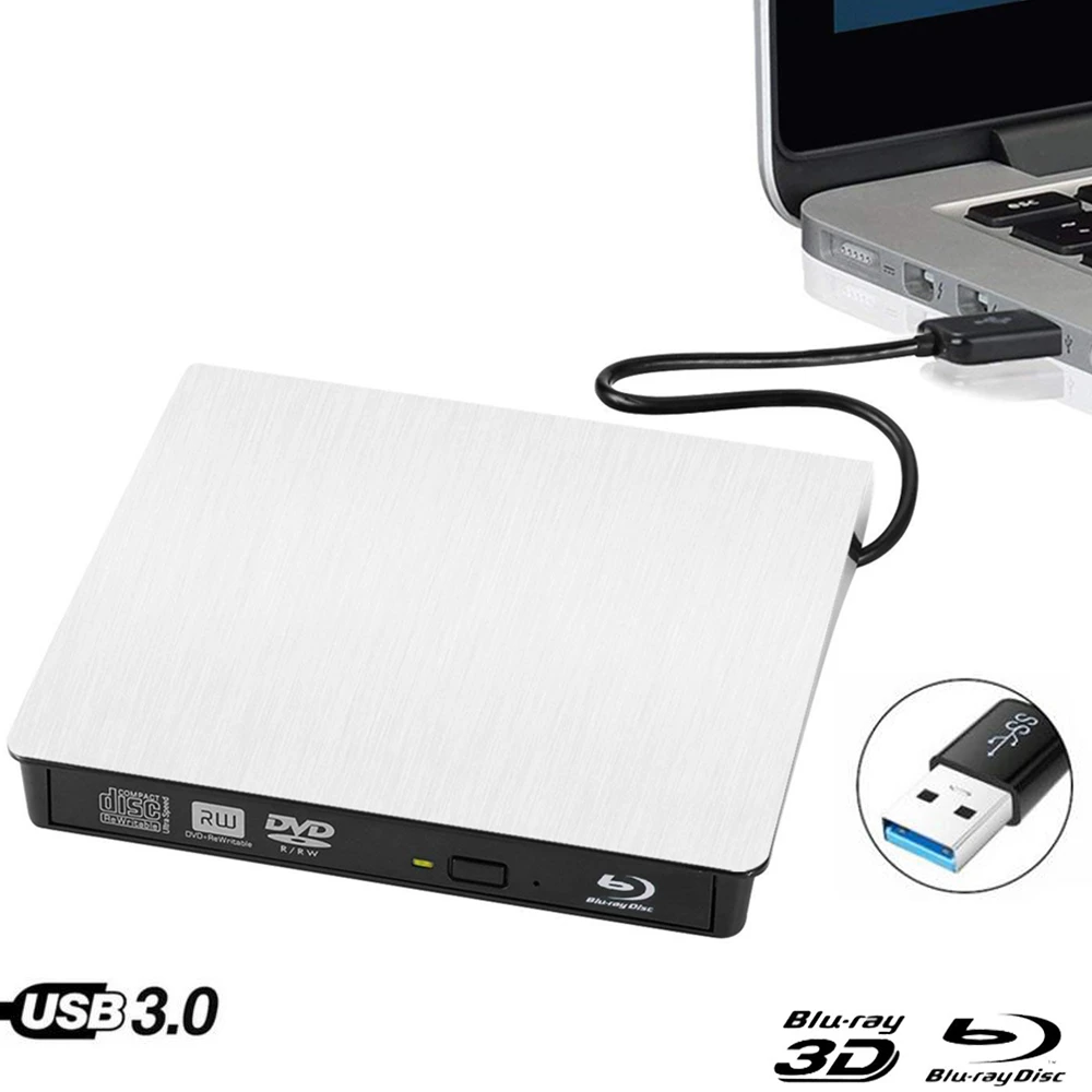Lecteur Dvd Blu Ray Pour Ordinateur Lecteur DVD externe Blu ray Combo USB 3.0, lecteur 3D DVD RW graveur pour  ordinateur portable Mac PC HP ACER Lenovo BD ROM | AliExpress