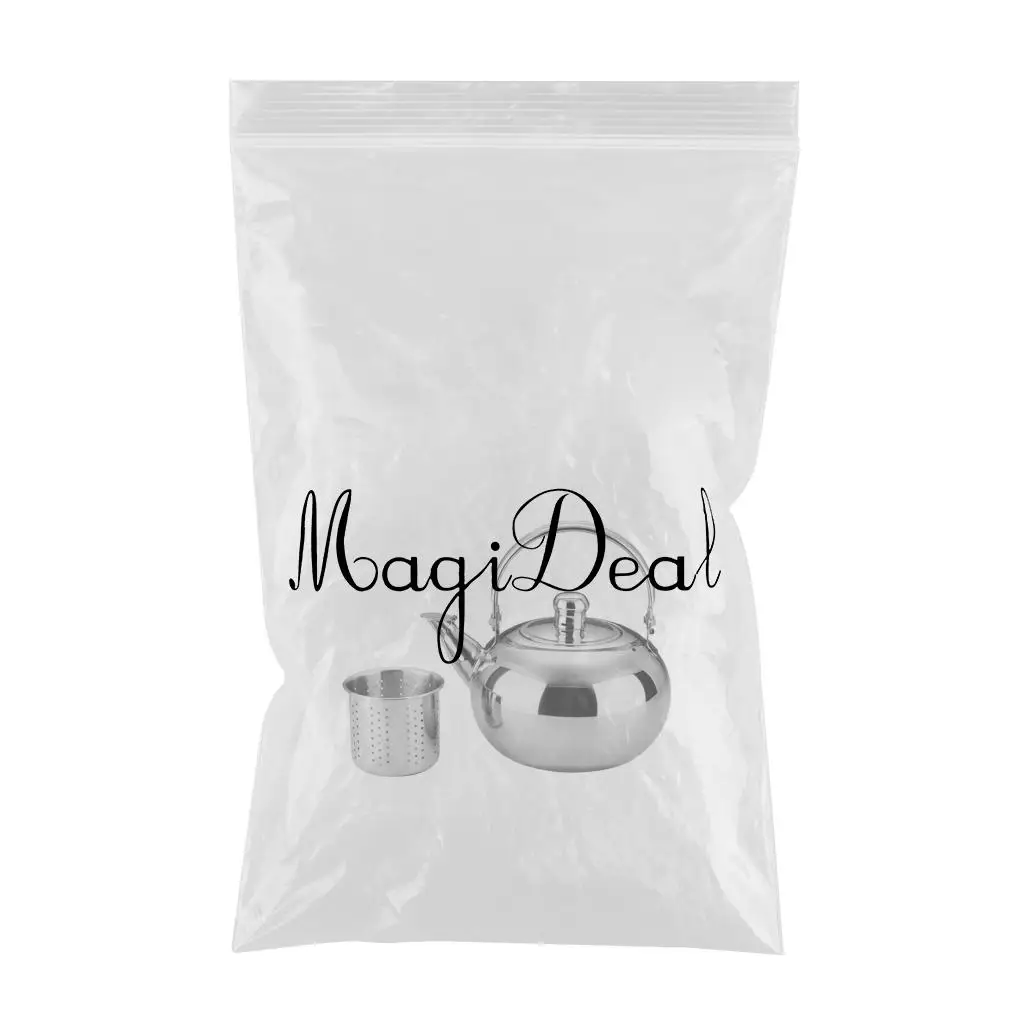 Stainless Steel Teapot Kettle Coffee Pot Tea Kettle With Tea Teaware Leaf Strainer Infuser 1.6L