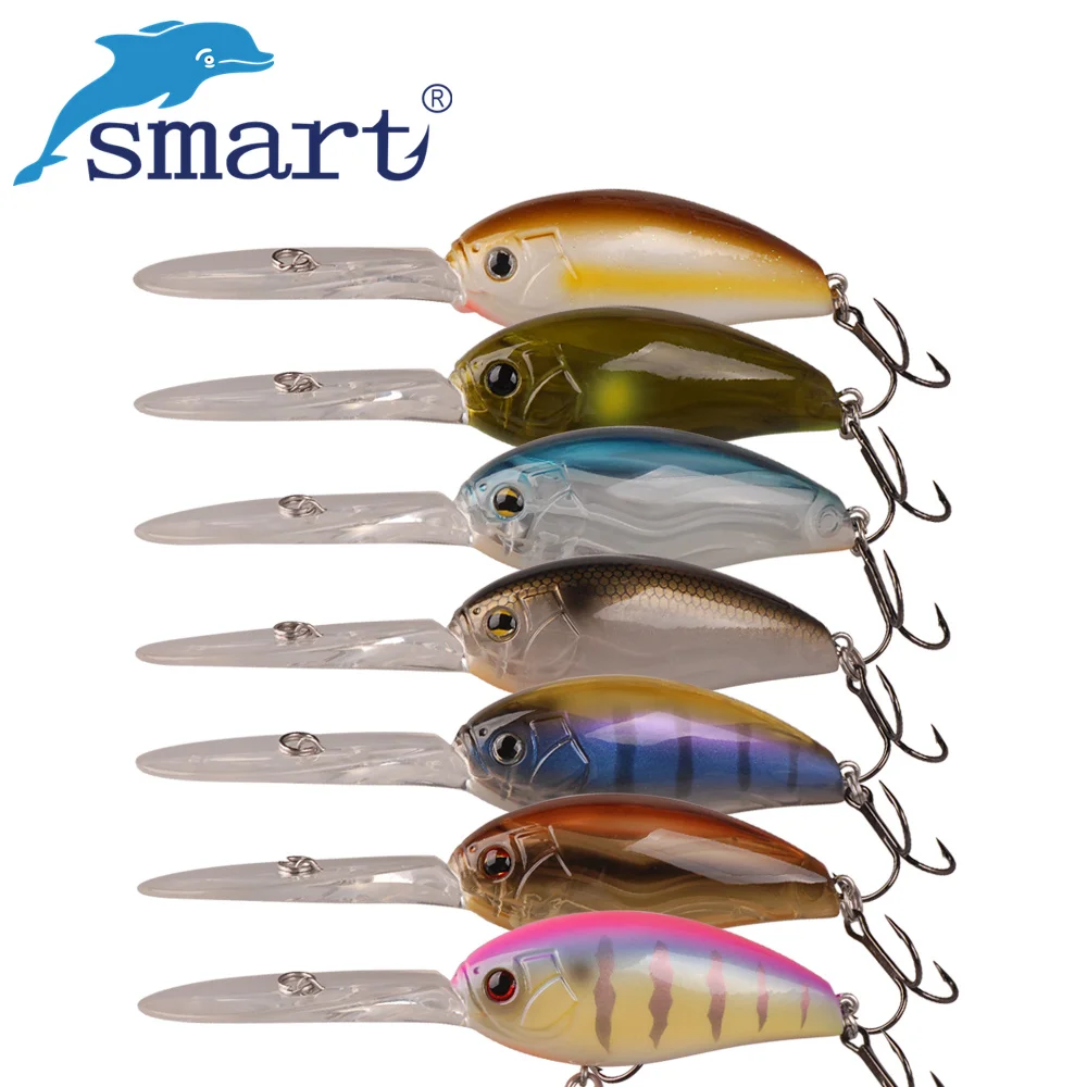 

Smart Crank Bait 20.2g/63mm Hard Fishing Lure VMC Hook Crankbait Floating 4.0m Wobblers Artificial Bait For Sea Carp Fishing